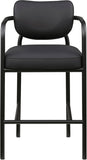 Serava Vegan Leather Upholstered Bar Stool — 77069-C - Black - 77069Black-C alternate view 2