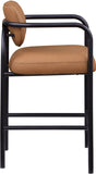 Serava Vegan Leather Upholstered Bar Stool — 77069-C - Cognac - 77069Cognac-C alternate view 3