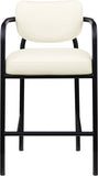 Serava Vegan Leather Upholstered Bar Stool — 77069-C - Cream - 77069Cream-C alternate view 2