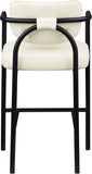 Serava Vegan Leather Upholstered Bar Stool — 77069-C - Cream - 77069Cream-C alternate view 4