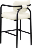 Serava Vegan Leather Upholstered Bar Stool — 77069-C - Cream - 77069Cream-C alternate view 5