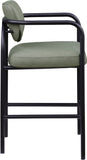 Serava Vegan Leather Upholstered Bar Stool — 77069-C - Green - 77069Green-C alternate view 3