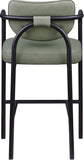 Serava Vegan Leather Upholstered Bar Stool — 77069-C - Green - 77069Green-C alternate view 4