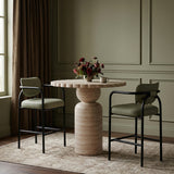 Serava Vegan Leather Upholstered Bar Stool — 77069-C - Mint - 77069Mint-C alternate view 1