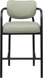 Serava Vegan Leather Upholstered Bar Stool — 77069-C - Mint - 77069Mint-C alternate view 2