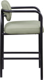 Serava Vegan Leather Upholstered Bar Stool — 77069-C - Mint - 77069Mint-C alternate view 3