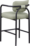 Serava Vegan Leather Upholstered Bar Stool — 77069-C - Mint - 77069Mint-C alternate view 5