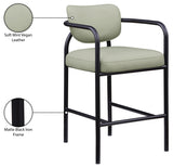 Serava Vegan Leather Upholstered Bar Stool — 77069-C - Mint - 77069Mint-C Infographic