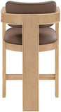 Sacha Vegan Leather Upholstered Counter Stool — 75064-C - Brown - 75064Brown-C alternate view 4
