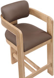 Sacha Vegan Leather Upholstered Counter Stool — 75064-C - Brown - 75064Brown-C alternate view 6