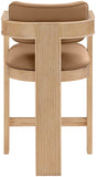 Sacha Vegan Leather Upholstered Counter Stool — 75064-C - Cognac - 75064Cognac-C alternate view 4
