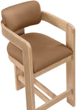 Sacha Vegan Leather Upholstered Counter Stool — 75064-C - Cognac - 75064Cognac-C alternate view 6