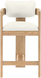 Sacha Vegan Leather Upholstered Counter Stool — 75064-C - Cream - 75064Cream-C alternate view 2
