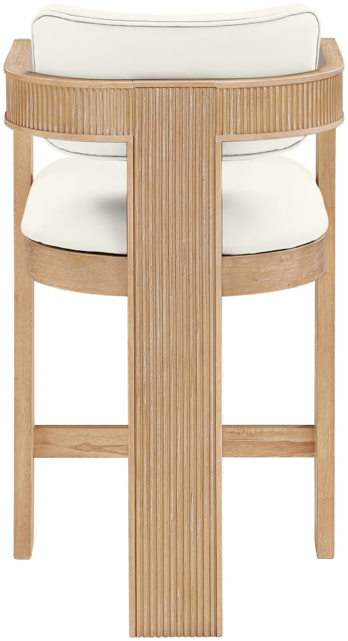 Sacha Vegan Leather Upholstered Counter Stool — 75064-C - Cream - 75064Cream-C alternate view 4