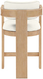 Sacha Vegan Leather Upholstered Counter Stool — 75064-C - Cream - 75064Cream-C alternate view 4