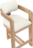 Sacha Vegan Leather Upholstered Counter Stool — 75064-C - Cream - 75064Cream-C alternate view 6