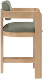Sacha Vegan Leather Upholstered Counter Stool — 75064-C - Olive - 75064Olive-C alternate view 3