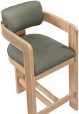 Sacha Vegan Leather Upholstered Counter Stool — 75064-C - Olive - 75064Olive-C alternate view 6