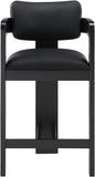 Sacha Vegan Leather Upholstered Counter Stool — 75065-C - Black - 75065Black-C alternate view 2