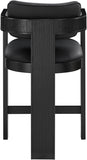 Sacha Vegan Leather Upholstered Counter Stool — 75065-C - Black - 75065Black-C alternate view 4