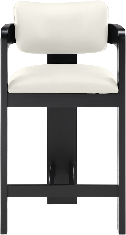 Sacha Vegan Leather Upholstered Counter Stool — 75065-C - Cream - 75065Cream-C alternate view 2