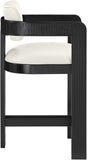 Sacha Vegan Leather Upholstered Counter Stool — 75065-C - Cream - 75065Cream-C alternate view 3