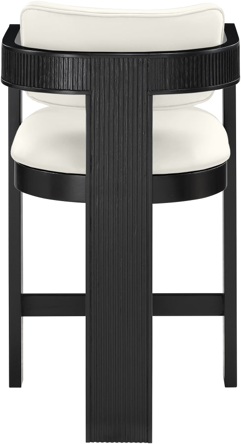Sacha Vegan Leather Upholstered Counter Stool — 75065-C - Cream - 75065Cream-C alternate view 4