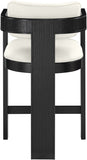 Sacha Vegan Leather Upholstered Counter Stool — 75065-C - Cream - 75065Cream-C alternate view 4