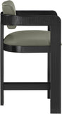 Sacha Vegan Leather Upholstered Counter Stool — 75065-C - Olive - 75065Olive-C alternate view 3