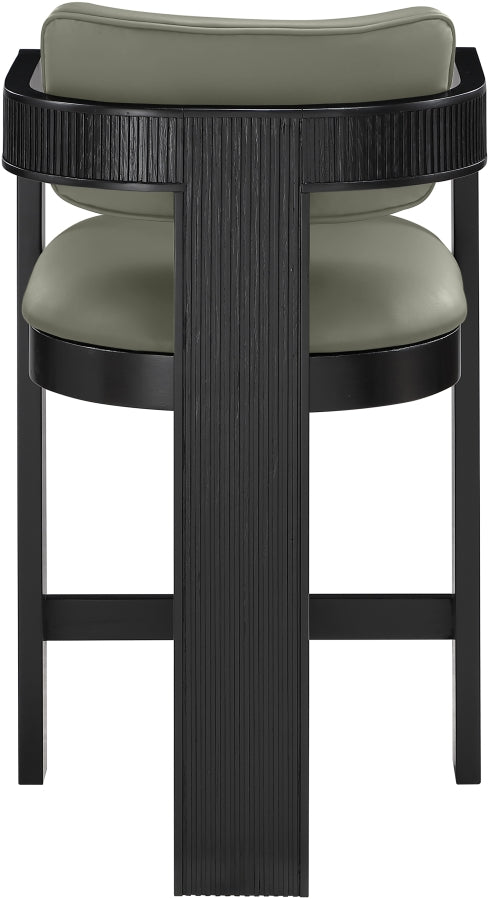 Sacha Vegan Leather Upholstered Counter Stool — 75065-C - Olive - 75065Olive-C alternate view 4