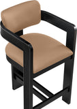 Sacha Vegan Leather Upholstered Counter Stool — 75065-C - Tan - 75065Tan-C alternate view 6