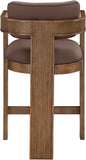 Sacha Vegan Leather Upholstered Counter Stool — 75066-C - Brown - 75066Brown-C alternate view 4