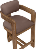 Sacha Vegan Leather Upholstered Counter Stool — 75066-C - Brown - 75066Brown-C alternate view 6