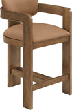 Sacha Vegan Leather Upholstered Counter Stool — 75066-C - Cognac - 75066Cognac-C alternate view 5