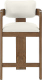 Sacha Vegan Leather Upholstered Counter Stool — 75066-C - Cream - 75066Cream-C alternate view 2