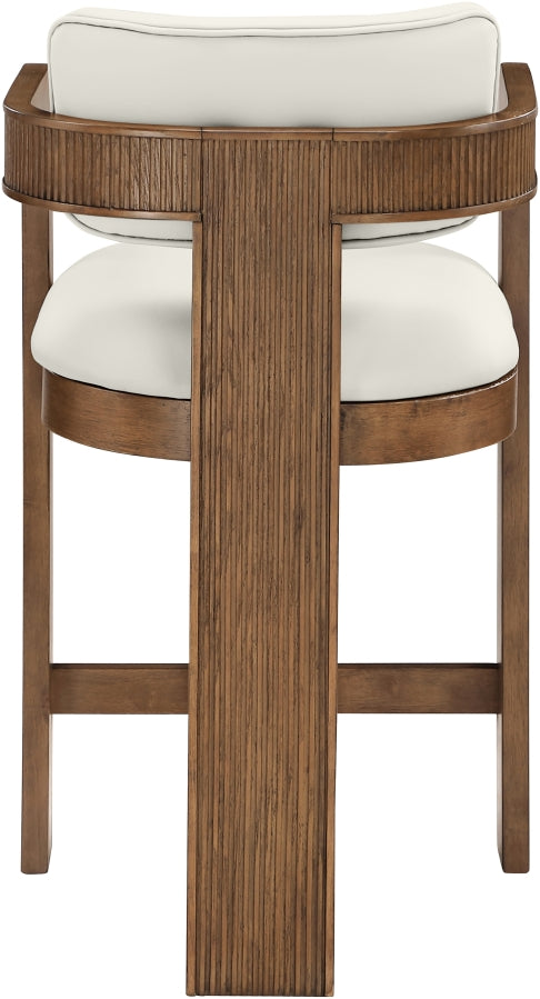 Sacha Vegan Leather Upholstered Counter Stool — 75066-C - Cream - 75066Cream-C alternate view 4