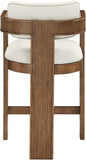 Sacha Vegan Leather Upholstered Counter Stool — 75066-C - Cream - 75066Cream-C alternate view 4