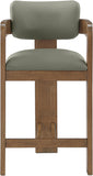 Sacha Vegan Leather Upholstered Counter Stool — 75066-C - Olive - 75066Olive-C alternate view 2