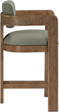 Sacha Vegan Leather Upholstered Counter Stool — 75066-C - Olive - 75066Olive-C alternate view 3