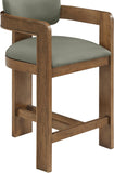 Sacha Vegan Leather Upholstered Counter Stool — 75066-C - Olive - 75066Olive-C alternate view 5