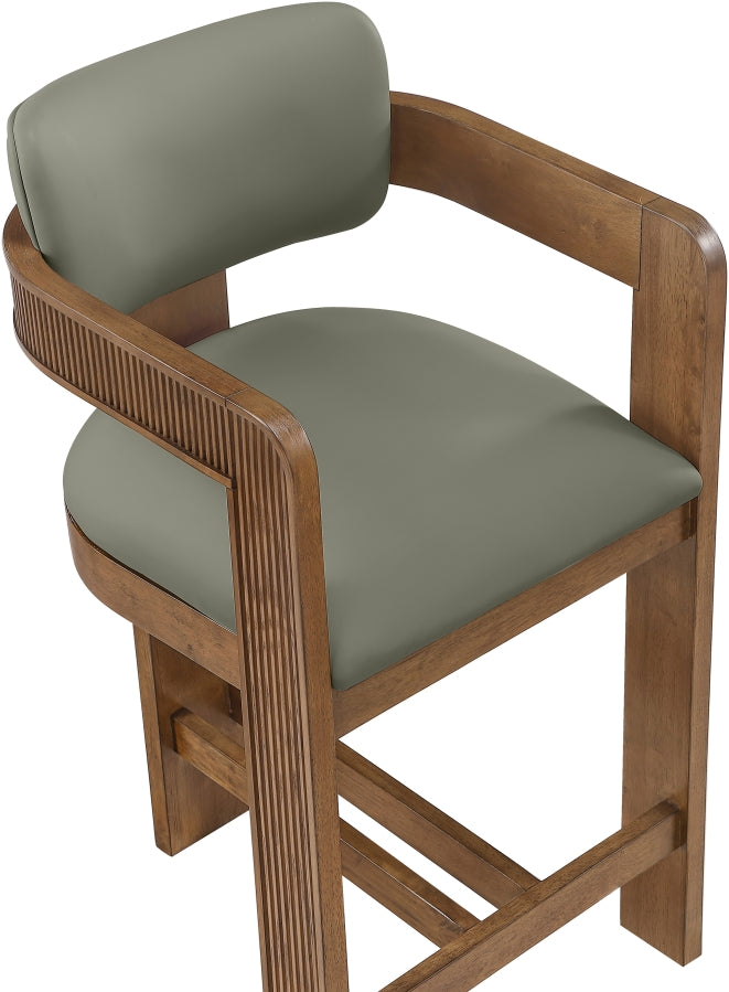 Sacha Vegan Leather Upholstered Counter Stool — 75066-C - Olive - 75066Olive-C alternate view 6