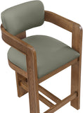 Sacha Vegan Leather Upholstered Counter Stool — 75066-C - Olive - 75066Olive-C alternate view 6