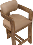 Sacha Vegan Leather Upholstered Counter Stool — 75066-C - Tan - 75066Tan-C alternate view 6