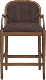 Cambria Fabric Upholstered Counter Stool — 75032-C - Brown - 75032Brown-C alternate view 2