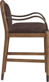 Cambria Fabric Upholstered Counter Stool — 75032-C - Brown - 75032Brown-C alternate view 3