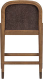 Cambria Fabric Upholstered Counter Stool — 75032-C - Brown - 75032Brown-C alternate view 4