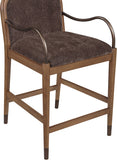 Cambria Fabric Upholstered Counter Stool — 75032-C - Brown - 75032Brown-C alternate view 5
