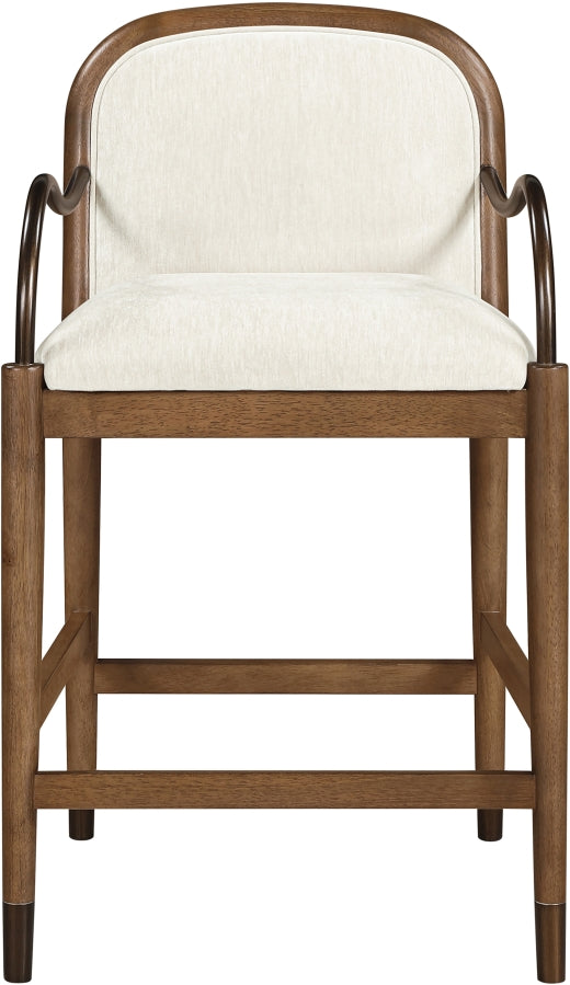 Cambria Fabric Upholstered Counter Stool — 75032-C - Cream - 75032Cream-C alternate view 2
