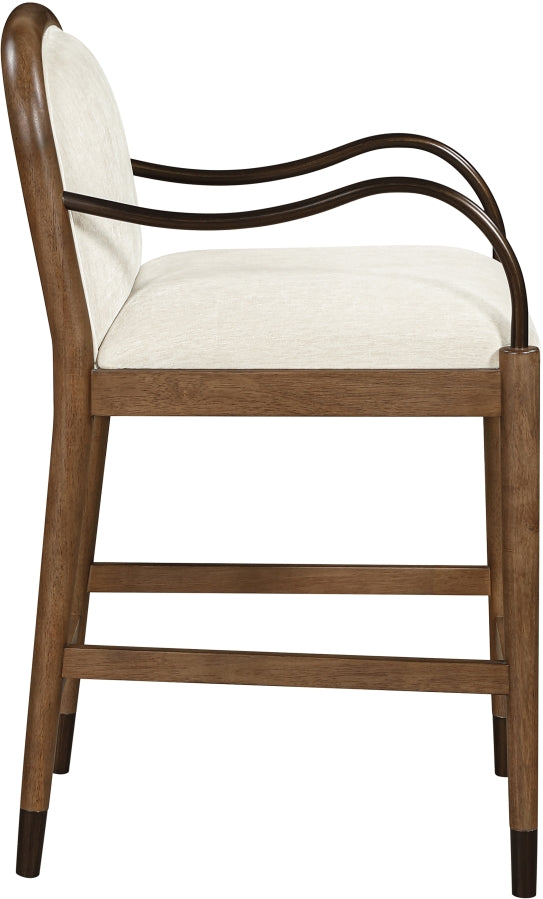 Cambria Fabric Upholstered Counter Stool — 75032-C - Cream - 75032Cream-C alternate view 3