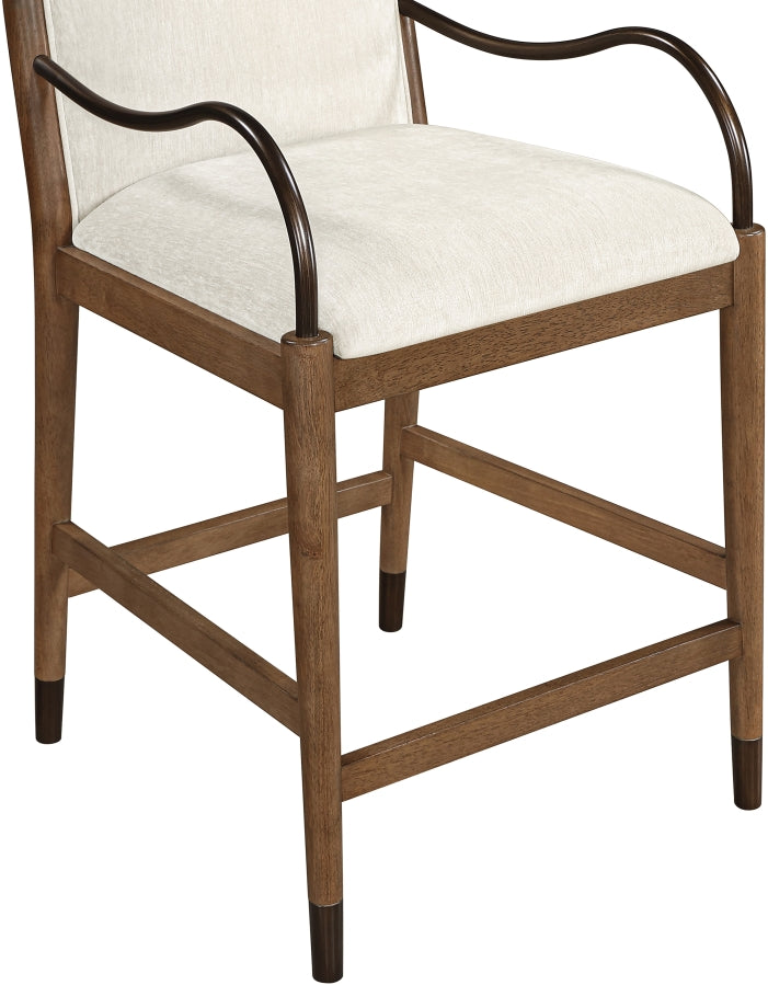 Cambria Fabric Upholstered Counter Stool — 75032-C - Cream - 75032Cream-C alternate view 5